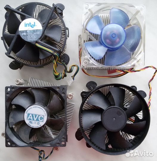 Кулера, вентиляторы, держатели для CPU Intel и AMD
