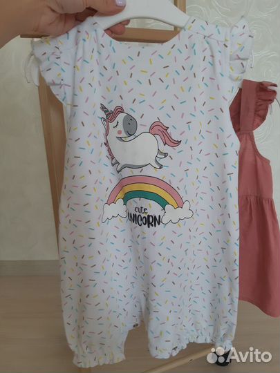 Летние вещи на девочку h&m c&a 80