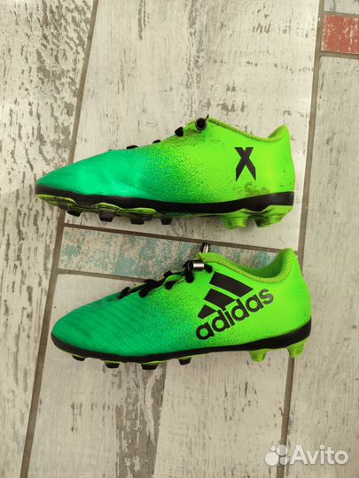 Детские футбольные бутсы Adidas X 16.4 FXG J