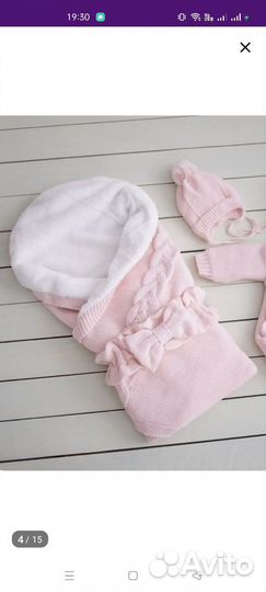 Комплект на выписку для девочки зима