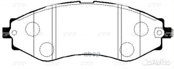 Колодки тормозные дисковые daewoo GK0436 gk0436