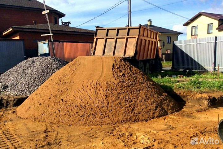 Песок щебень пгс