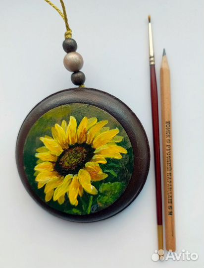 Картина на подвесе Подсолнух