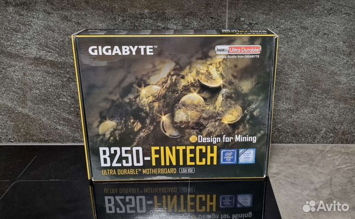 Материнская плата Gigabyte B250 с процом,ссд