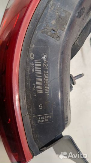 Фонарь (задний) левый Mercedes E W212, 2010