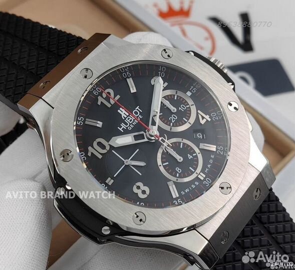 Часы Hublot Big bang механика хронограф новые