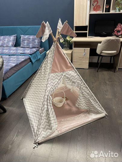 Детская палатка домик новый Вигвам разборный