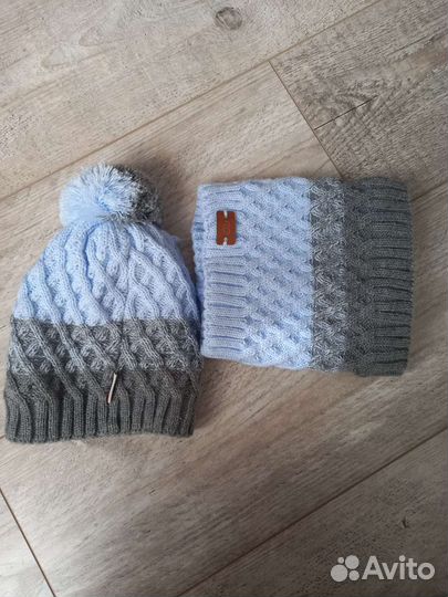 Комплект новый шапка снуд