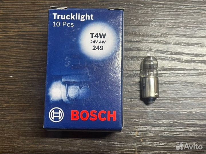 Лампа накаливания T4W 24V 4W BA9s Man 2023