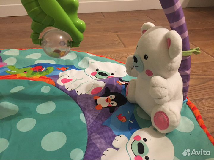 Детский игровой коврик с музыкой и игрушками