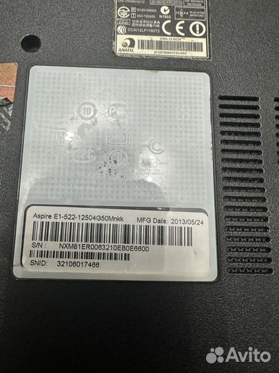 Поддон acer e1-522