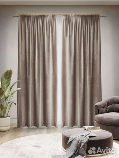 Комплект штор Бархат новый