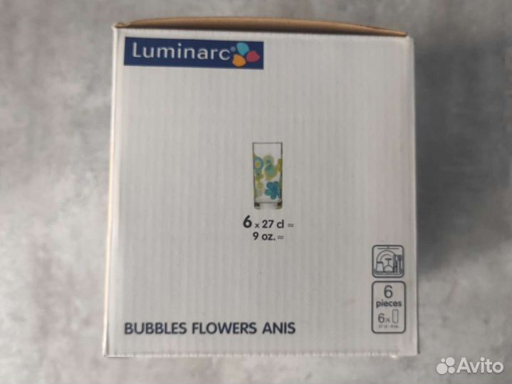 Продается новый набор стаканов Luminarc 6 штук