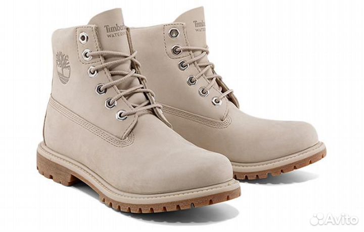 Timberland Nellie 6 Inch Waterproof Boots 'Light Taupe Nubuck' Women's (37)