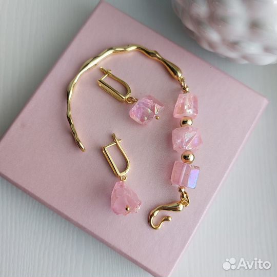 Браслет и серьги комплект