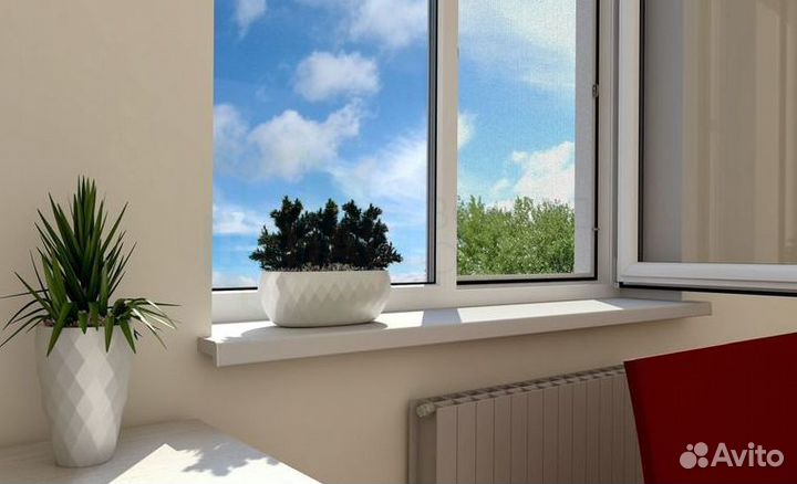 Пластиковое окно с установкой