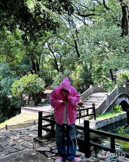 Зип худи Balenciaga Polo zip-up hoodie pink