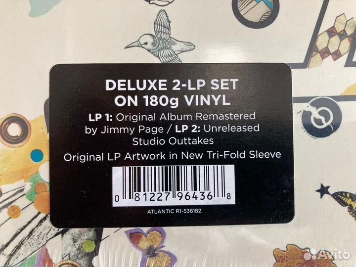 LED zeppelin III 2 LP's Sealed (запечатана)