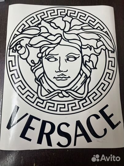 Наклейка versace версаче на капот