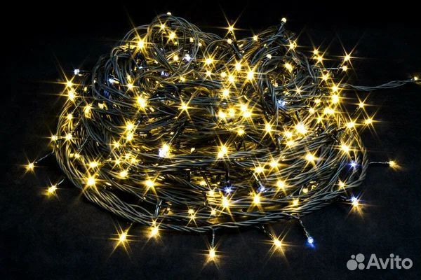 Гирлянда 50 метров шикарная с эффектом бахромы