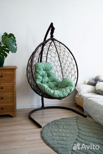 Подвесное кресло для дома и на подарок. Ротанг