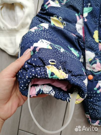 Зимний комбинезон на девочку 74 80 86