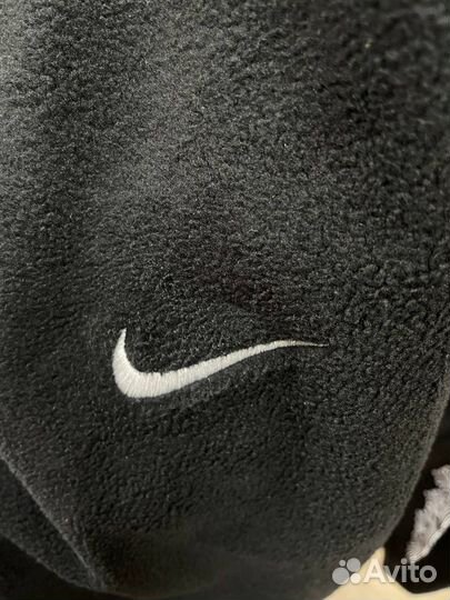 Штаны Nike теплые барашек унисекс черные