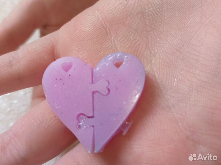 Сердце пазл из смолы