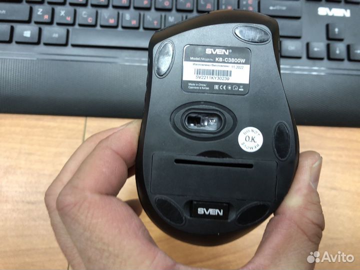 Беспроводной набор:клавиатура + мышь KB-C3800W