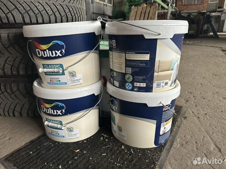 Краска Dulux светло синяя