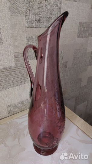 Графин СССР цветное стекло