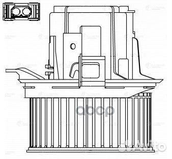 Э/вентилятор отоп. для а/м Mercedes-Benz C (W20
