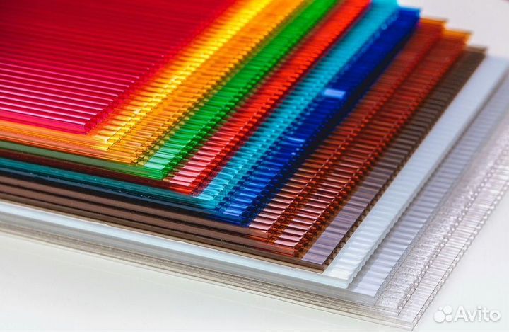 Сотовый поликарбонат прозрачный 4мм