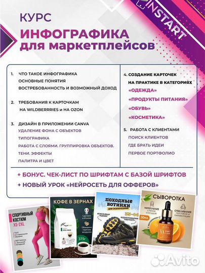 Курс по созданию карточек для маркетплейсов
