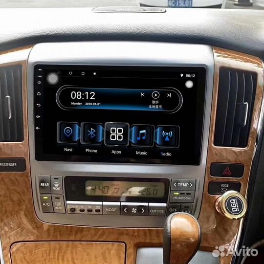 Магнитола Toyota Alphard 1gen Android IPS