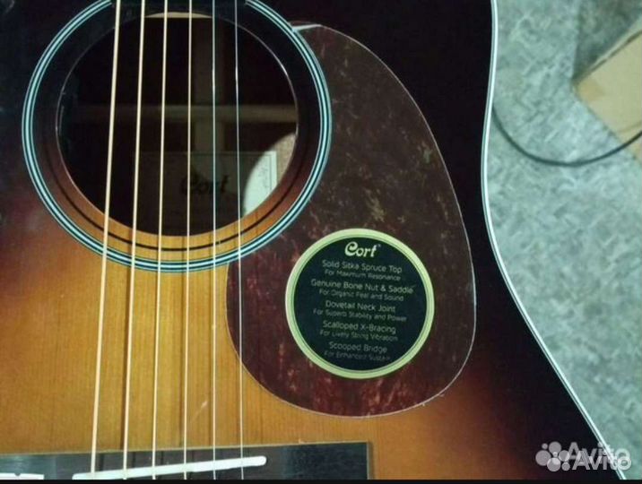 Гитары Электроакустика Cort Earth100SSF-SB Массив