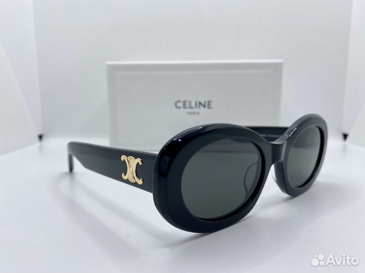 Очки celine CL 4019U 01A черные овальные женские