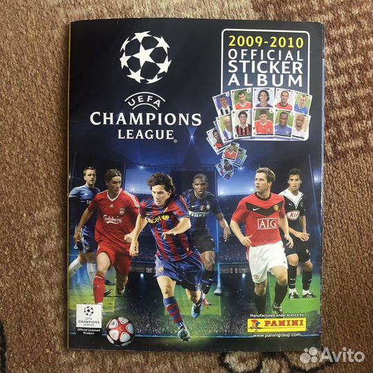 Альбом для наклеек panini Лига чемпионов 2009/2010