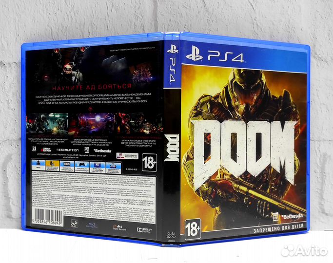 Doom Полностью на русском Видеоигра на диске PS4