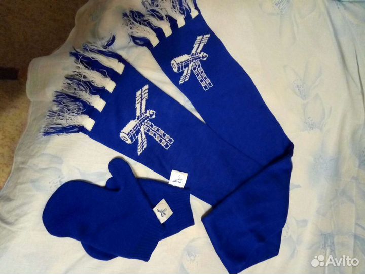 Шарф варежки