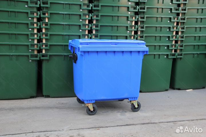 Бак пластиковый мусорный 1100л-1699