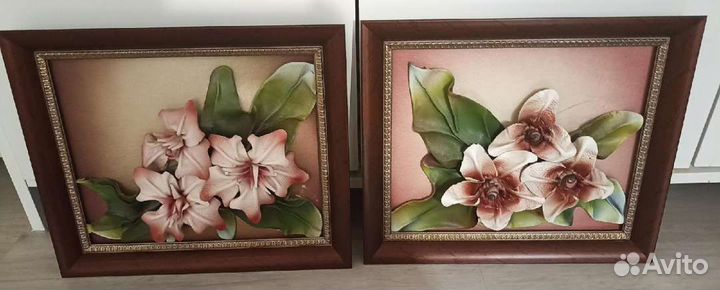 Картины ручной работы из натуральной кожи