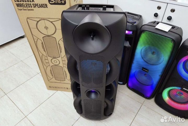 Колонка блютуз большая с микрофоном