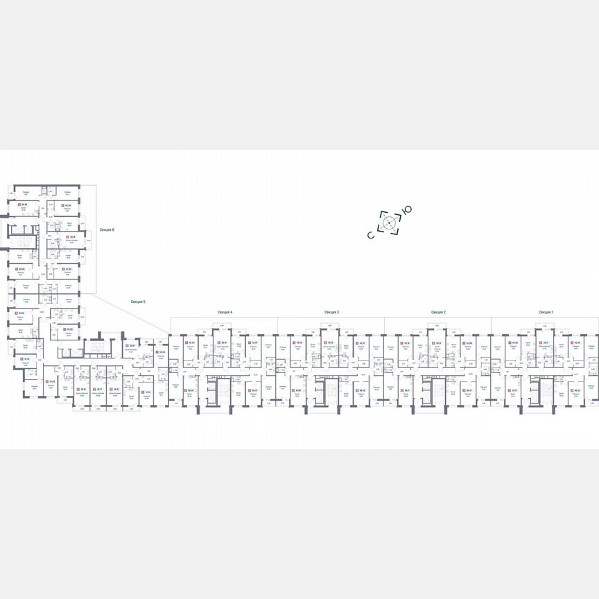 3-к. квартира, 87 м², 2/16 эт.