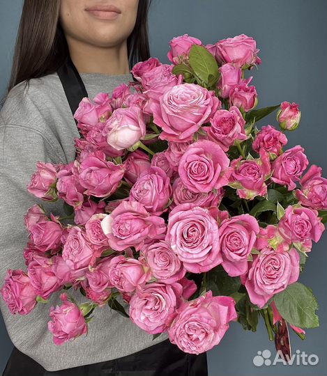 Букет Пионовидные пион кустовые розы