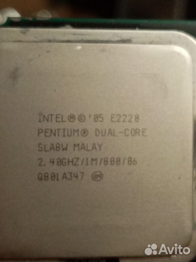 Процессоры Intel dual core 775 сокет