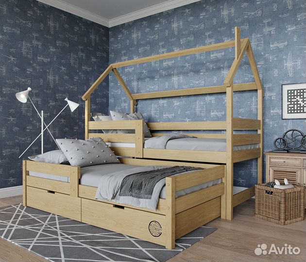 Детская кровать двухъярусная