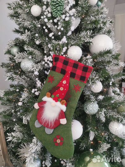 Новогодний подарочный носок большой