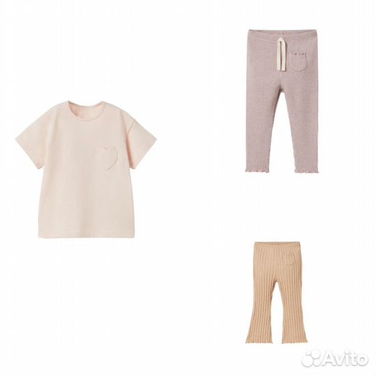 Леггинсы футболка комплект zara