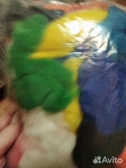 Крашеная шерсть